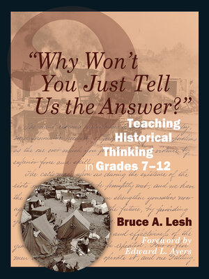 cover image of "Why Won't You Just Tell Us the Answer?"